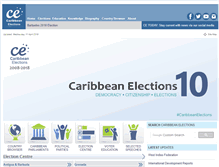 Tablet Screenshot of caribbeanelections.com